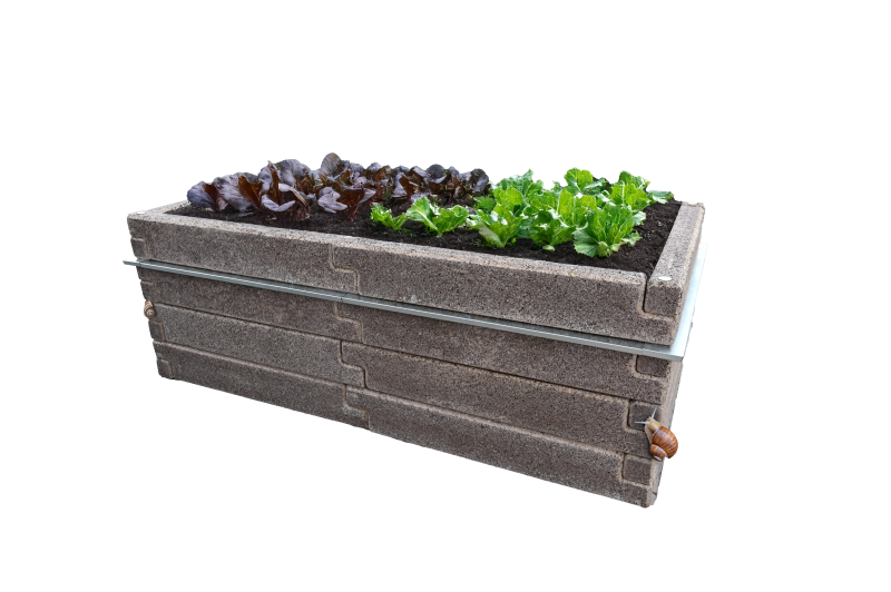 Zábrana proti slimákom pre Durisol vysoký záhon